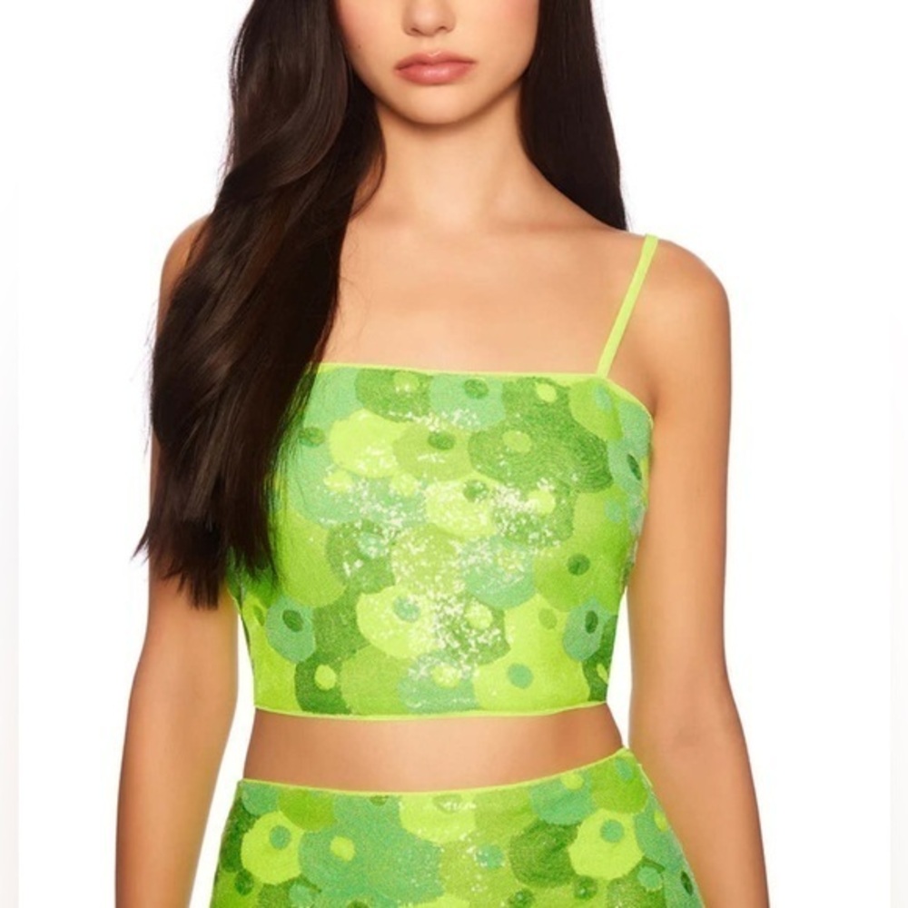 SUSANA MONACO SEQUIN CROP TOP